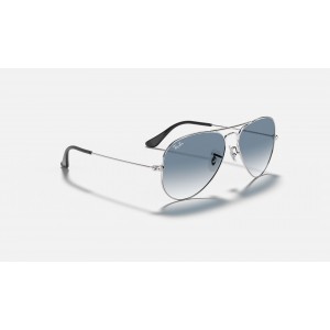 Ray Ban Aviator Gradient RB3025 Blue-Gray Gradient Silver
