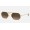 Ray Ban Round Octagonal Classic RB3556 Gradient And Gold Frame Brown Gradient Lens