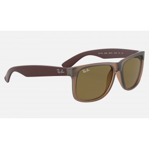 Ray Ban Justin Color Mix RB4165 Classic B-15 And Transparent Brown Frame Dark Brown Classic Lens