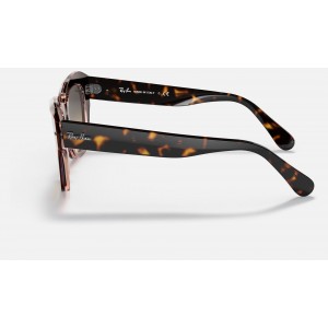 Ray Ban State Street RB2186 Brown Gradient Pink Tortiose