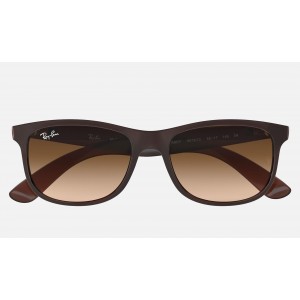 Ray Ban New Wayfarer Andy RB4202 Gradient And Brown Frame Brown Gradient Lens