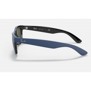Ray Ban New Wayfarer Color Mix RB2132 Classic G-15 And Blue Frame Green Classic G-15 Lens