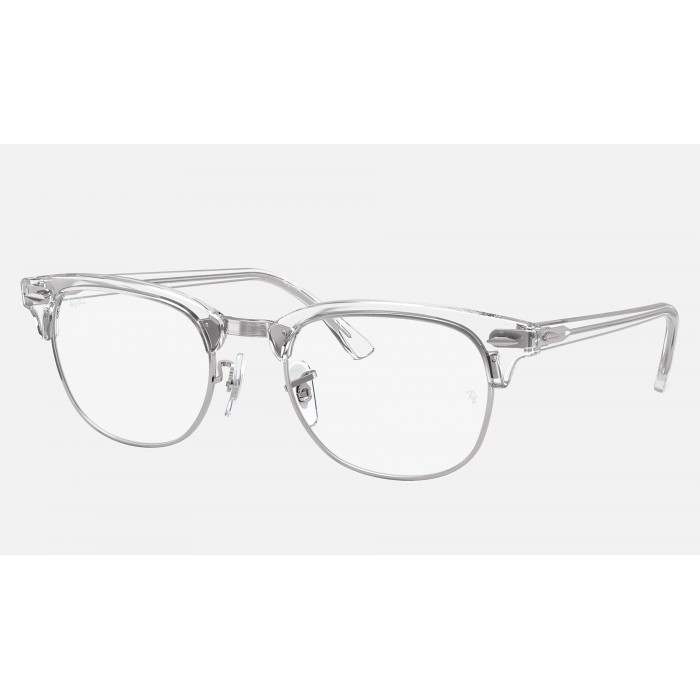 Ray Ban Clubmaster Optics RB5154 Demo Lens And Transparent Frame Clear Lens