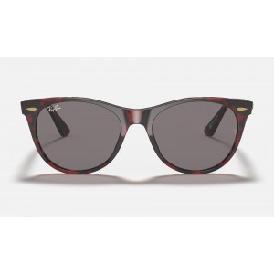 Ray Ban Wayfarer Ii Collection RB2185 Grey Classic Transparent Red