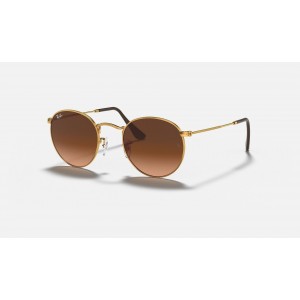 Ray Ban Round Metal RB3447 Gradient And Bronze-Copper Frame Pink-Brown Gradient Lens