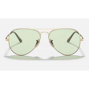 Ray Ban RB3689 Solid Green Photochromic Evolve Gold