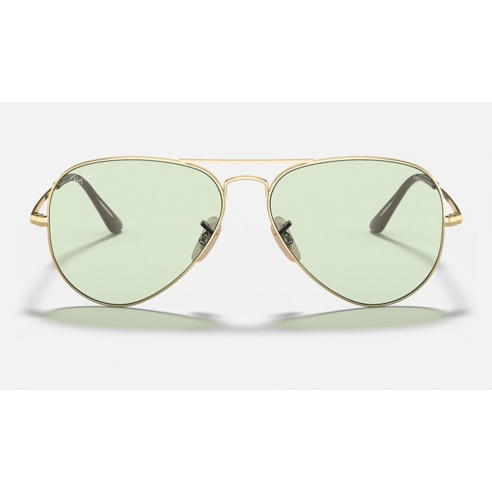 Ray Ban RB3689 Solid Green Photochromic Evolve Gold