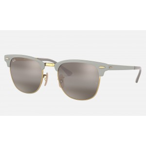 Ray Ban Clubmaster Metal RB3716 Gradient Mirror And Grey Frame Light Grey Gradient Mirror Lens