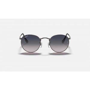 Ray Ban Round Metal Collection RB3447 Blue Gradient Gunmetal