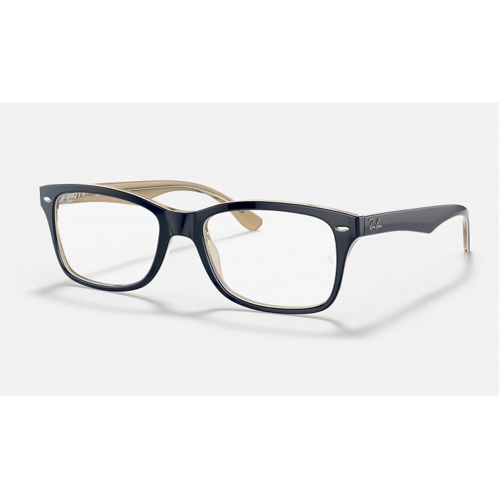 Ray Ban The Timeless RB5228 Demo Lens And Transparent Blue Frame Clear Lens