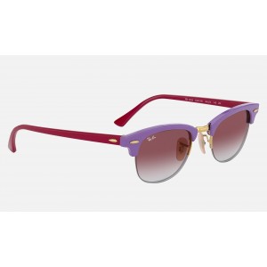 Ray Ban Clubmaster RB4354 Gradient And Light Violet Frame Pink Gradient Lens
