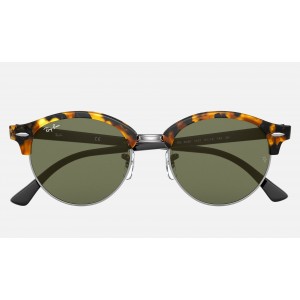 Ray Ban Clubmaster Clubround Classic RB4246 Classic G-15 And Tortoise Frame Green Classic G-15 Lens