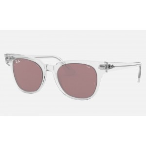 Ray Ban Meteor Washed Evolve RB2168 Purple Photochromic Evolve Transparent