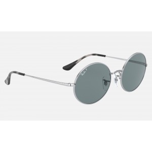 Ray Ban Oval RB1970 Light Blue Classic Silver