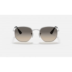 Ray Ban Hexagonal Collection RB3548 Light Grey Gradient Silver