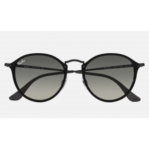 Ray Ban Round Blaze Round RB3574 Gradient And Black Frame Grey Gradient Lens